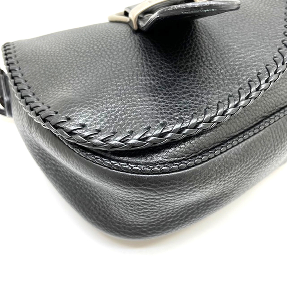 Christian Dior Gaucho Saddle Bag Leather Black - Picture 9 of 14